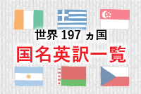 世界197ヵ国の国名英訳一覧という文字が書かれたサムネ画像